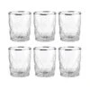 6x Gläser Mit Silberrand 345ml UPSCALE In Silber -Einrichtungsgeschäft butlers 6x glaser mit silberrand 345ml upscale in silber