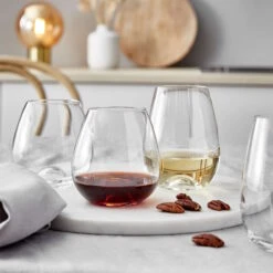 Titelseite -Einrichtungsgeschäft butlers 6x weissweinglaser ohne stiel 460ml senza in transparent 1