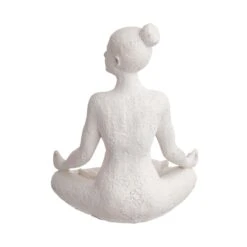 Deko Statue Höhe 24cm LOTUS In Weiß -Einrichtungsgeschäft butlers deko statue hohe 24cm lotus in weiss 6