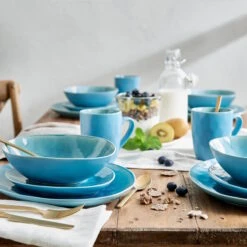 Geschirr-Set Zum Dinner 12-tlg. DE LA ROYA In Blau 25 Geschirr-Set Zum Dinner 12-tlg. DE LA ROYA In Blau -Einrichtungsgeschäft butlers geschirr set zum dinner 12 tlg de la roya in blau 11