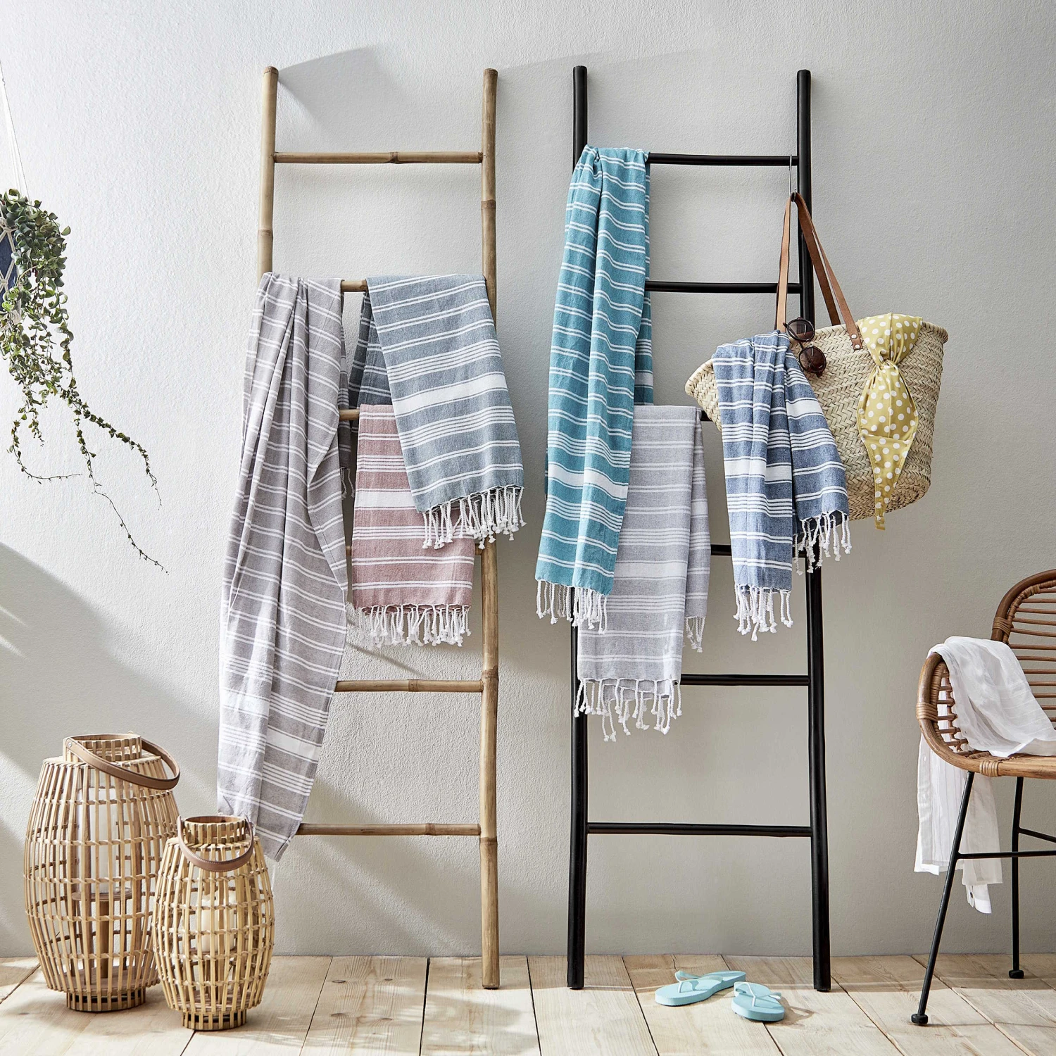 Hamamtuch L 170 X B 90cm SURFSIDE In Rot 4 Hamamtuch L 170 X B 90cm SURFSIDE In Rot – Bild 2