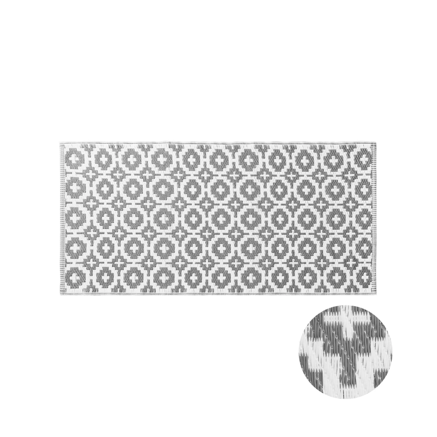 In- & Outdoor-Läufer Mosaik L 140 X B 70cm COLOUR CLASH In Grau 3 In- & Outdoor-Läufer Mosaik L 140 X B 70cm COLOUR CLASH In Grau