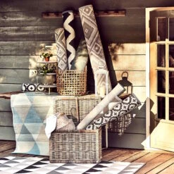 In- & Outdoor-Teppich Streifen L 180 X B 120cm COLOUR CLASH In Grau -Einrichtungsgeschäft butlers in and outdoor teppich streifen l 180 x b 120cm colour clash in grau 5