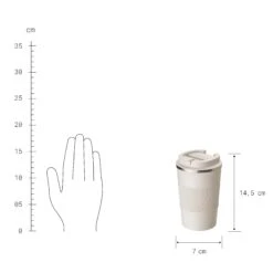 Kaffeebecher 380ml TO GO In Beige -Einrichtungsgeschäft butlers kaffeebecher 380ml to go in beige 2