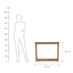 Konsole Mit Zementplatte CONCRETE In Natur-Grau -Einrichtungsgeschäft butlers konsole mit zementplatte concrete in natur grau 3