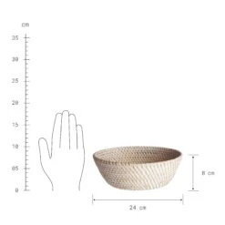 Korb Rund Ø24cm RONDA In Natur -Einrichtungsgeschäft butlers korb rund o24cm ronda in natur 2