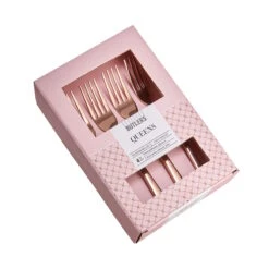 Kuchengabeln 4er-Set QUEENS In Roségold -Einrichtungsgeschäft butlers kuchengabeln 4er set queens in rosegold 2