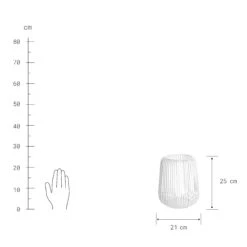 Laterne Höhe 25cm COCOON In Weiß -Einrichtungsgeschäft butlers laterne hohe 25cm cocoon in weiss 3