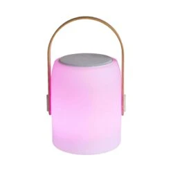 LED Leuchte Mit Bluetooth® Und Farbwechsel SOUND LOUNGE In Weiß-Hellbraun -Einrichtungsgeschäft butlers led leuchte mit bluetooth r und farbwechsel sound lounge in weiss hellbraun 9