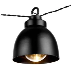 Metall-Lampenkette Mit Stecker WAREHOUSE In Schwarz -Einrichtungsgeschäft butlers metall lampenkette mit stecker warehouse in schwarz 2