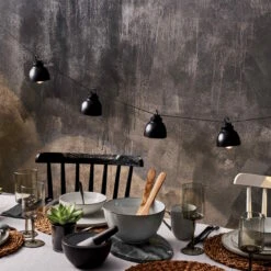 Metall-Lampenkette Mit Stecker WAREHOUSE In Schwarz -Einrichtungsgeschäft butlers metall lampenkette mit stecker warehouse in schwarz 5