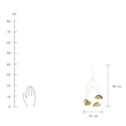 Mobile Höhe 40cm OVER THE RAINBOW In Gold -Einrichtungsgeschäft butlers mobile hohe 40cm over the rainbow in gold 2