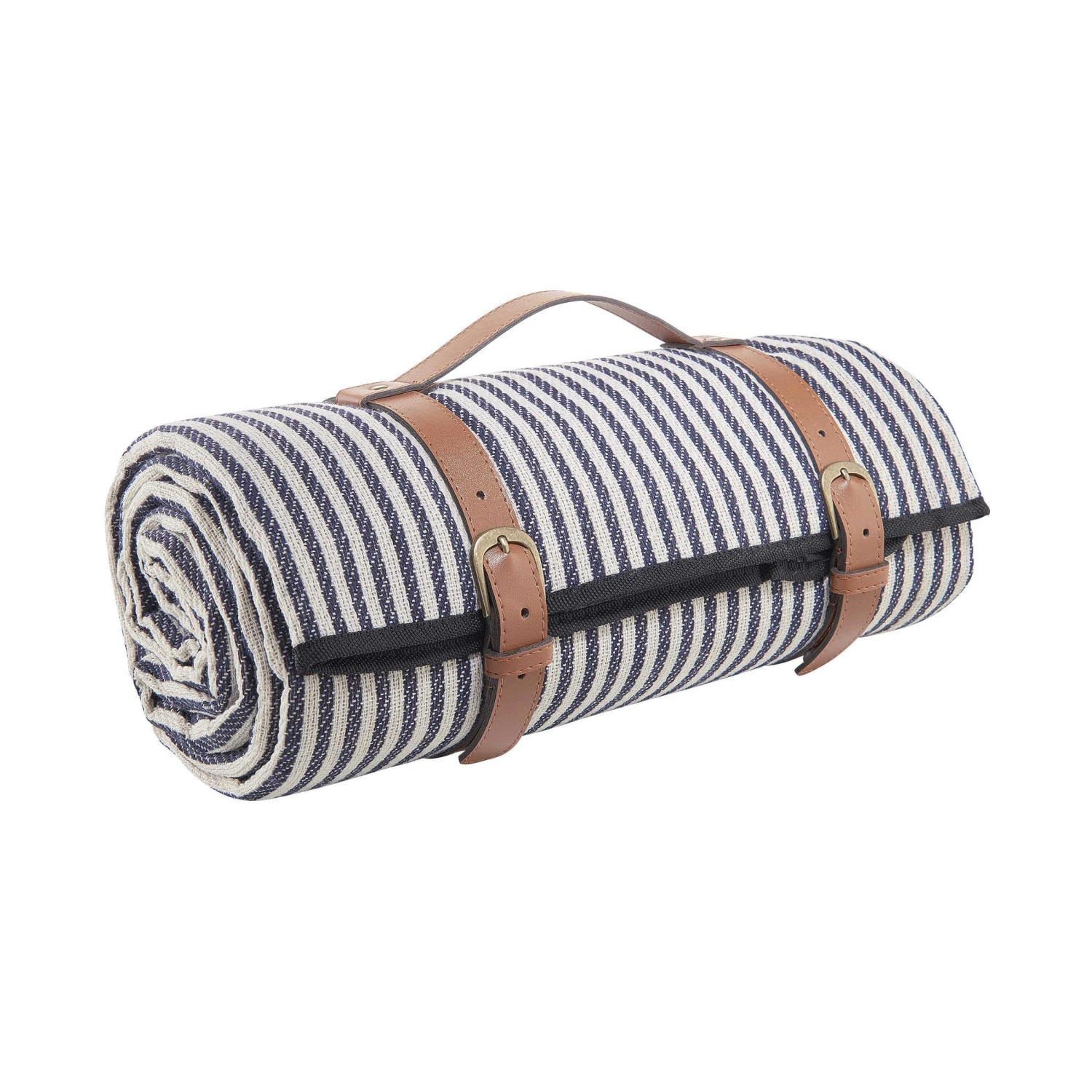 Picknickdecke Streifen L 150 X B 200cm WANDERLUST In Blau-Creme 3 Picknickdecke Streifen L 150 X B 200cm WANDERLUST In Blau-Creme