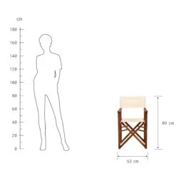 Regiestuhl HOLLYWOOD In Creme -Einrichtungsgeschäft butlers regiestuhl hollywood in creme 3