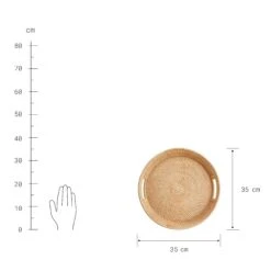 Tablett L 35 X B 6cm RONDA In Natur -Einrichtungsgeschäft butlers tablett l 35 x b 6cm ronda in natur 2