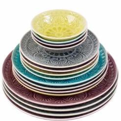 Teller Ø25cm SUMATRA In Hellgrün 12 Teller Ø25cm SUMATRA In Hellgrün -Einrichtungsgeschäft butlers teller o25cm sumatra in hellgrun 3