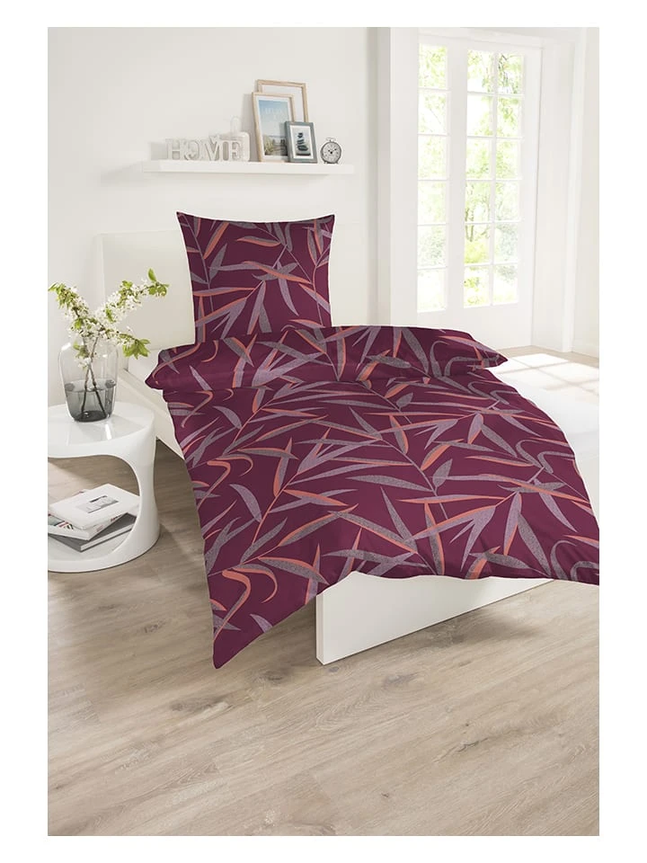 Schiesser Renforcé-Bettwäsche-Set "Lia" In Lila 4 Schiesser Renforcé-Bettwäsche-Set "Lia" In Lila – Bild 2