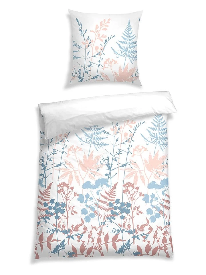 Schiesser Satin-Bettwäsche-Set "Fenia" In Weiß/ Bunt 3 Schiesser Satin-Bettwäsche-Set "Fenia" In Weiß/ Bunt