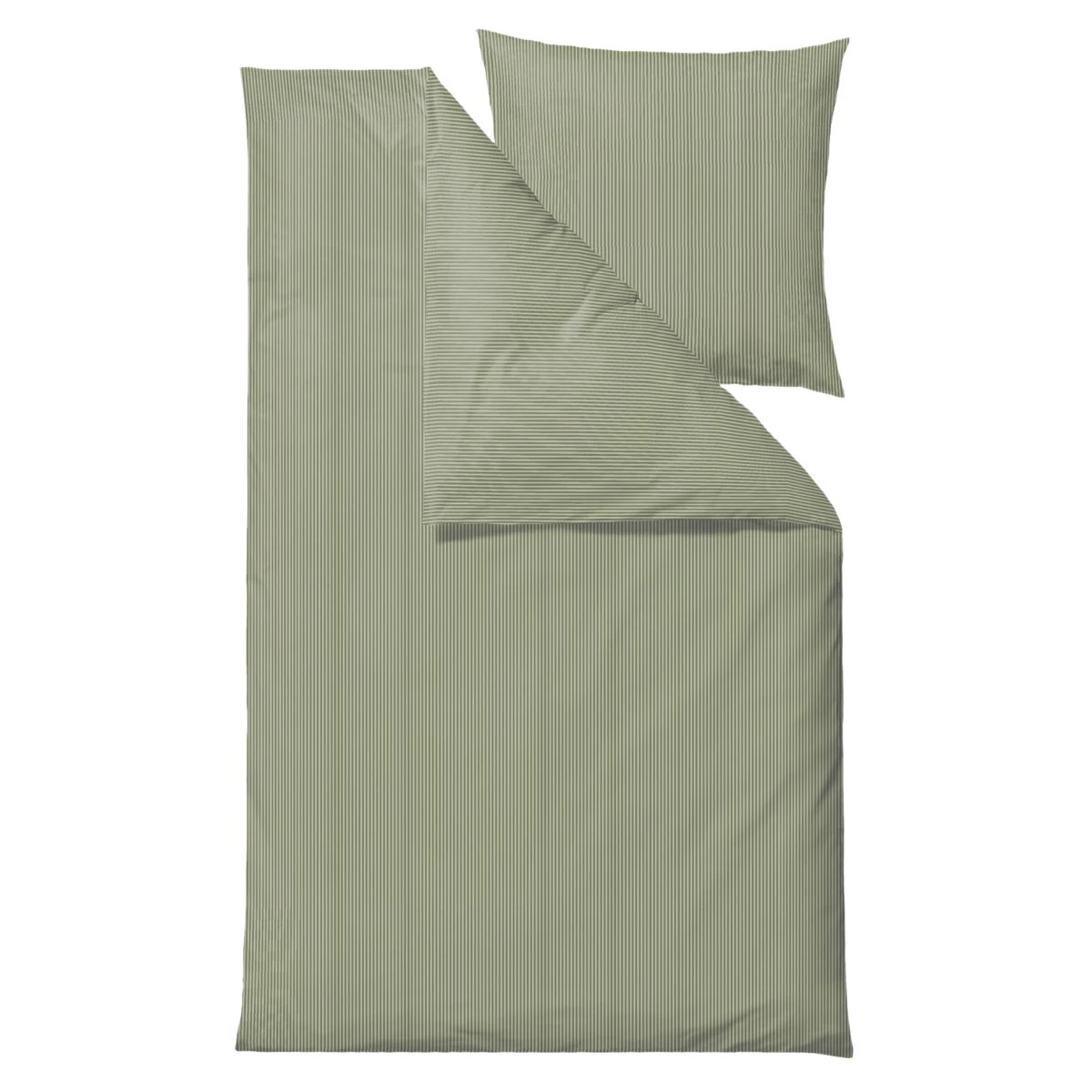 Bettwäsche Classic Stripe 135x200cm In Olive 3 Bettwäsche Classic Stripe 135x200cm In Olive