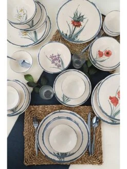 Titelseite -Einrichtungsgeschäft violeta home 24tlg kombiservice in creme bunt 1